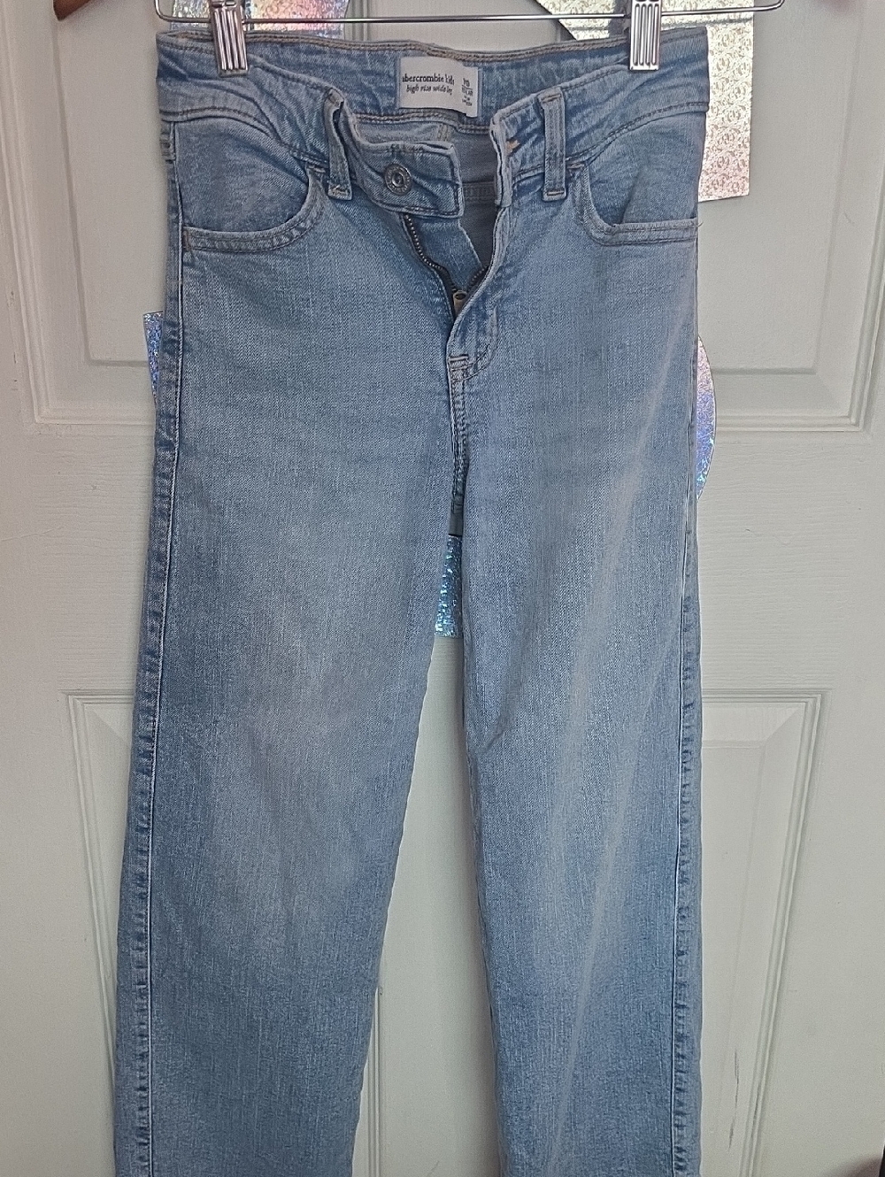 abercrombie kids Light Blue Straight Leg Jeans